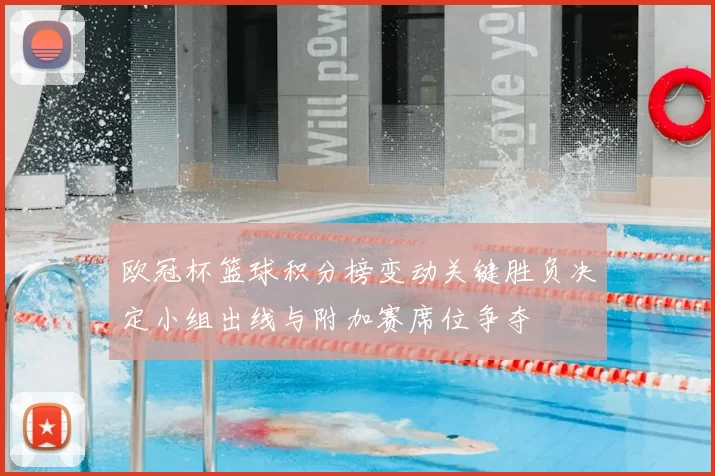 欧冠杯篮球积分榜变动关键胜负决定小组出线与附加赛席位争夺