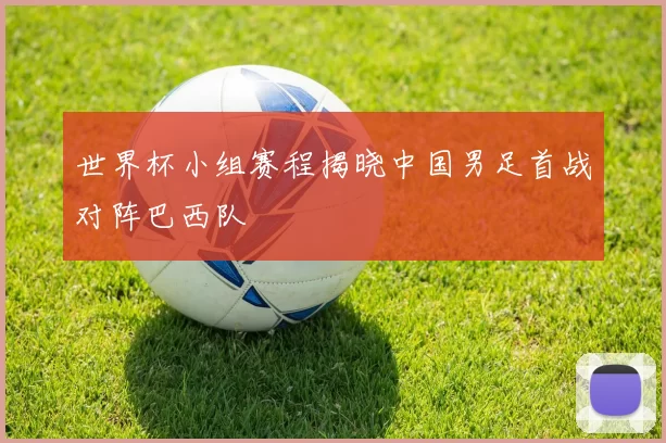 世界杯小组赛程揭晓中国男足首战对阵巴西队